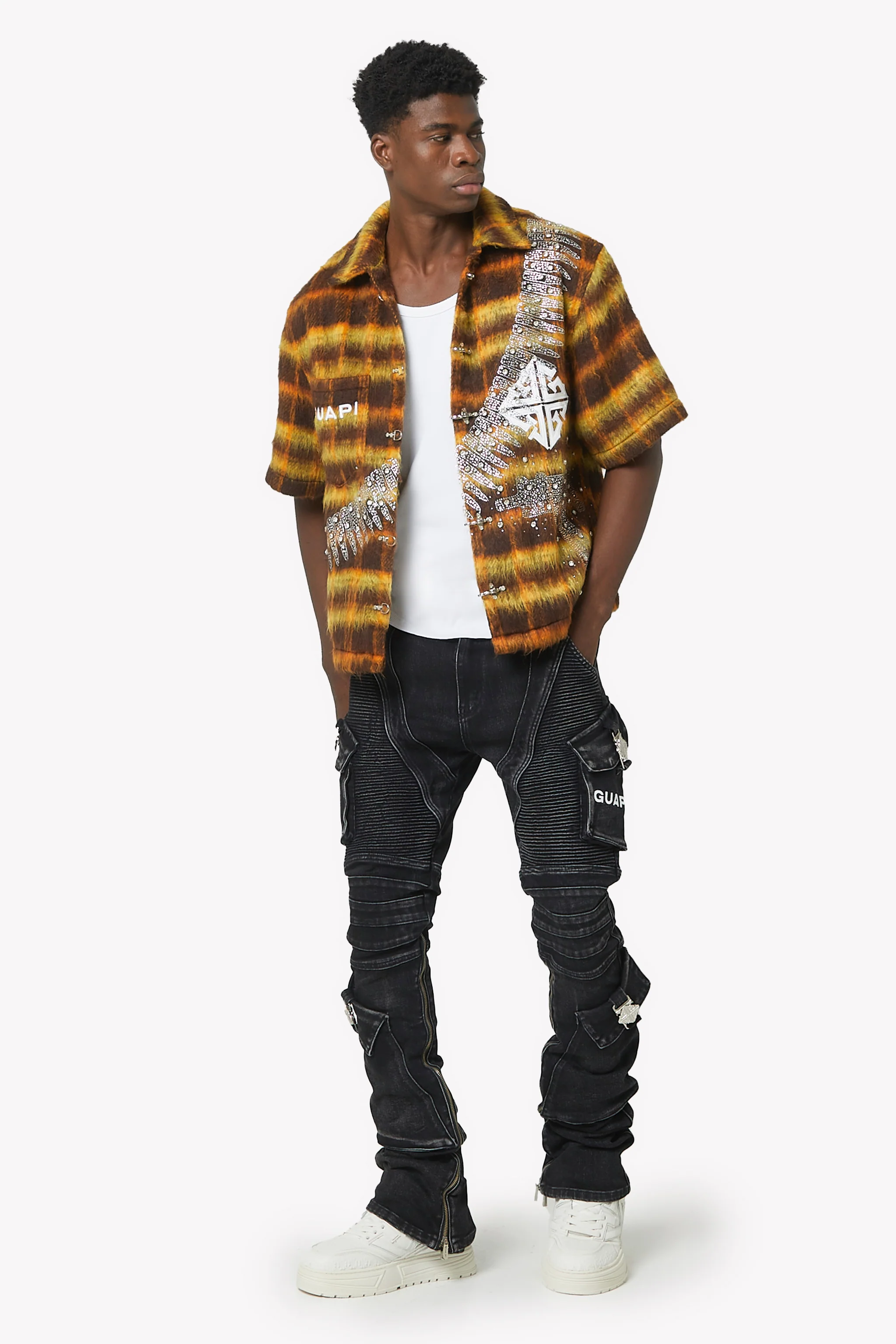 Vintage Black Oblivion Biker Denim - Image 9