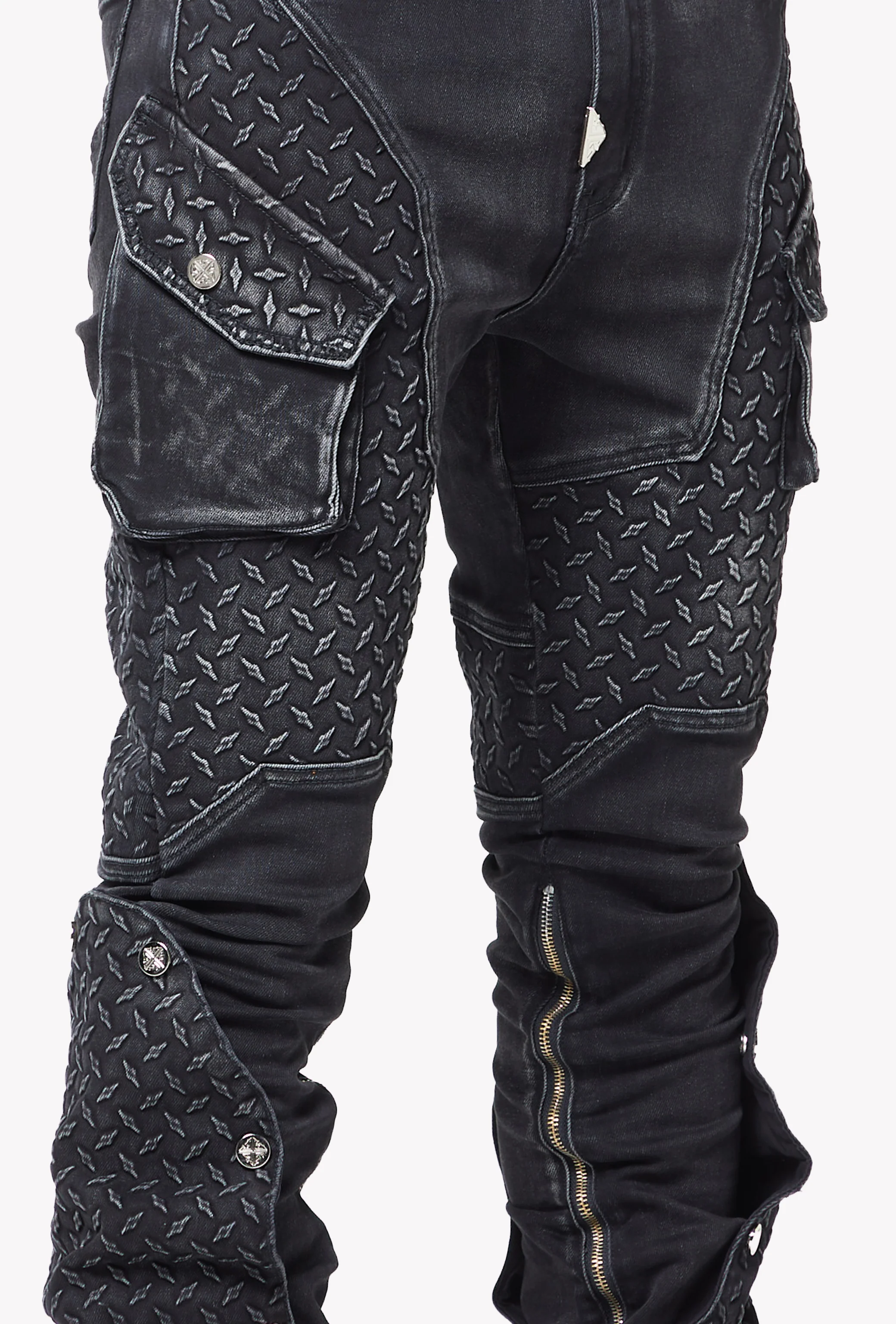 Vintage Black Steel Plate Denim - Image 12