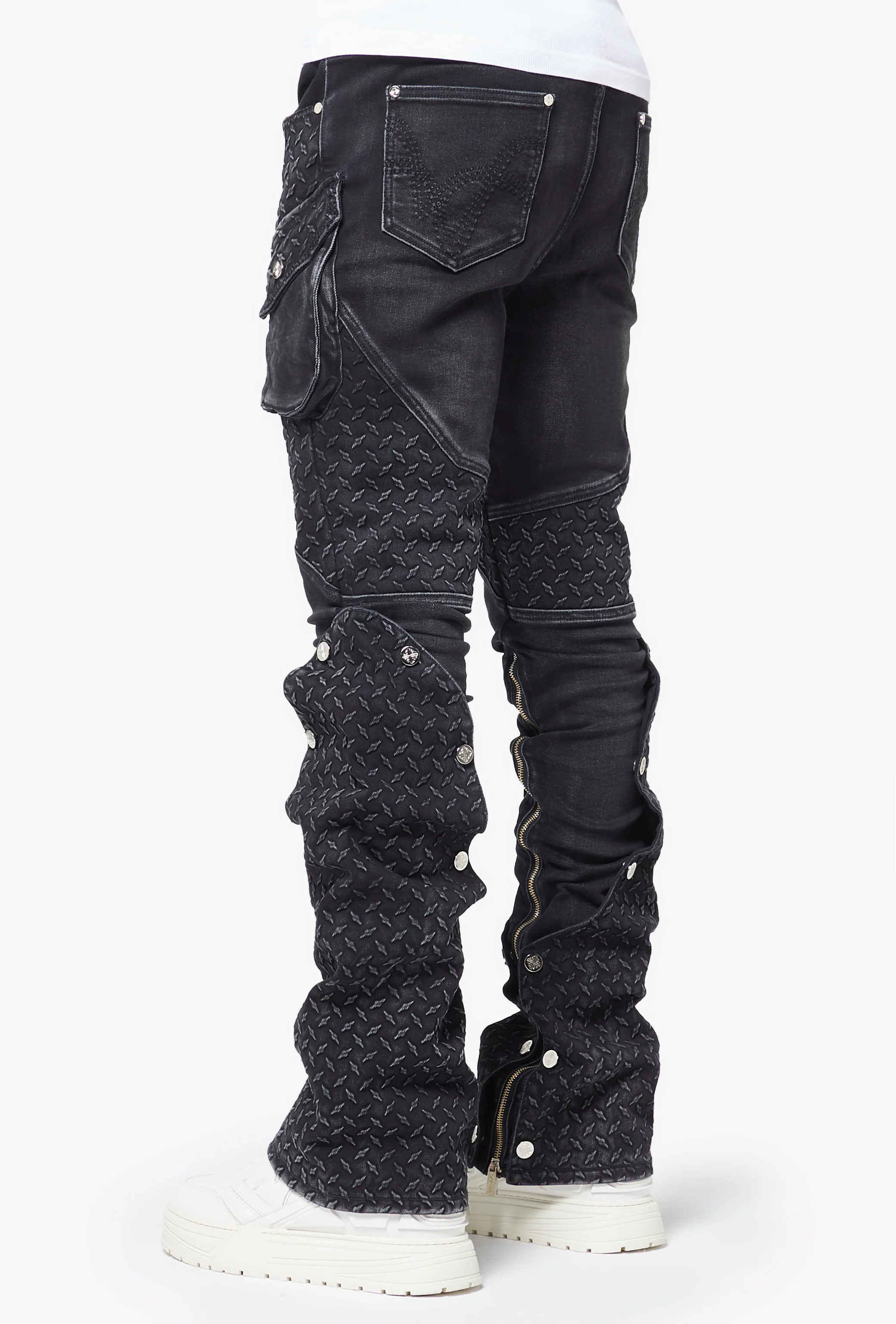 Vintage Black Steel Plate Denim - Image 3