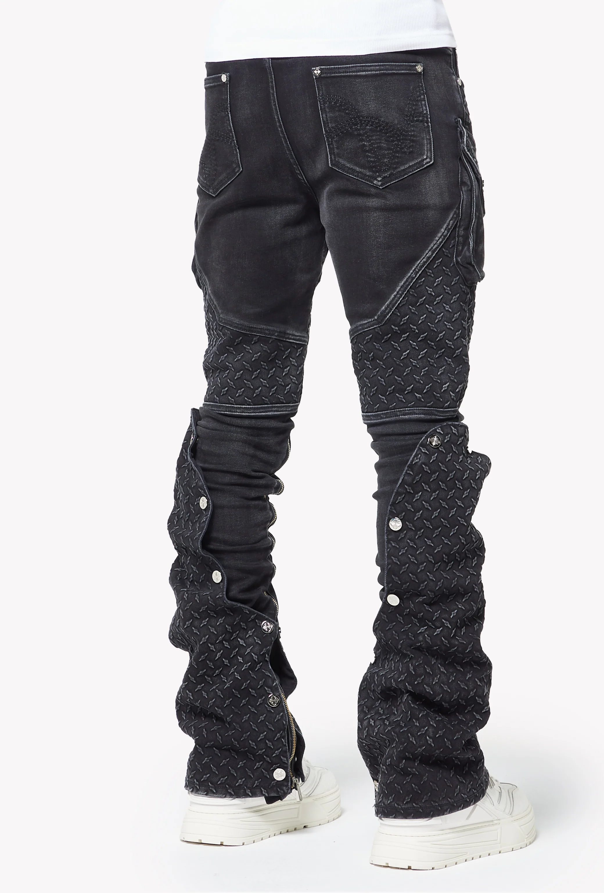 Vintage Black Steel Plate Denim - Image 4