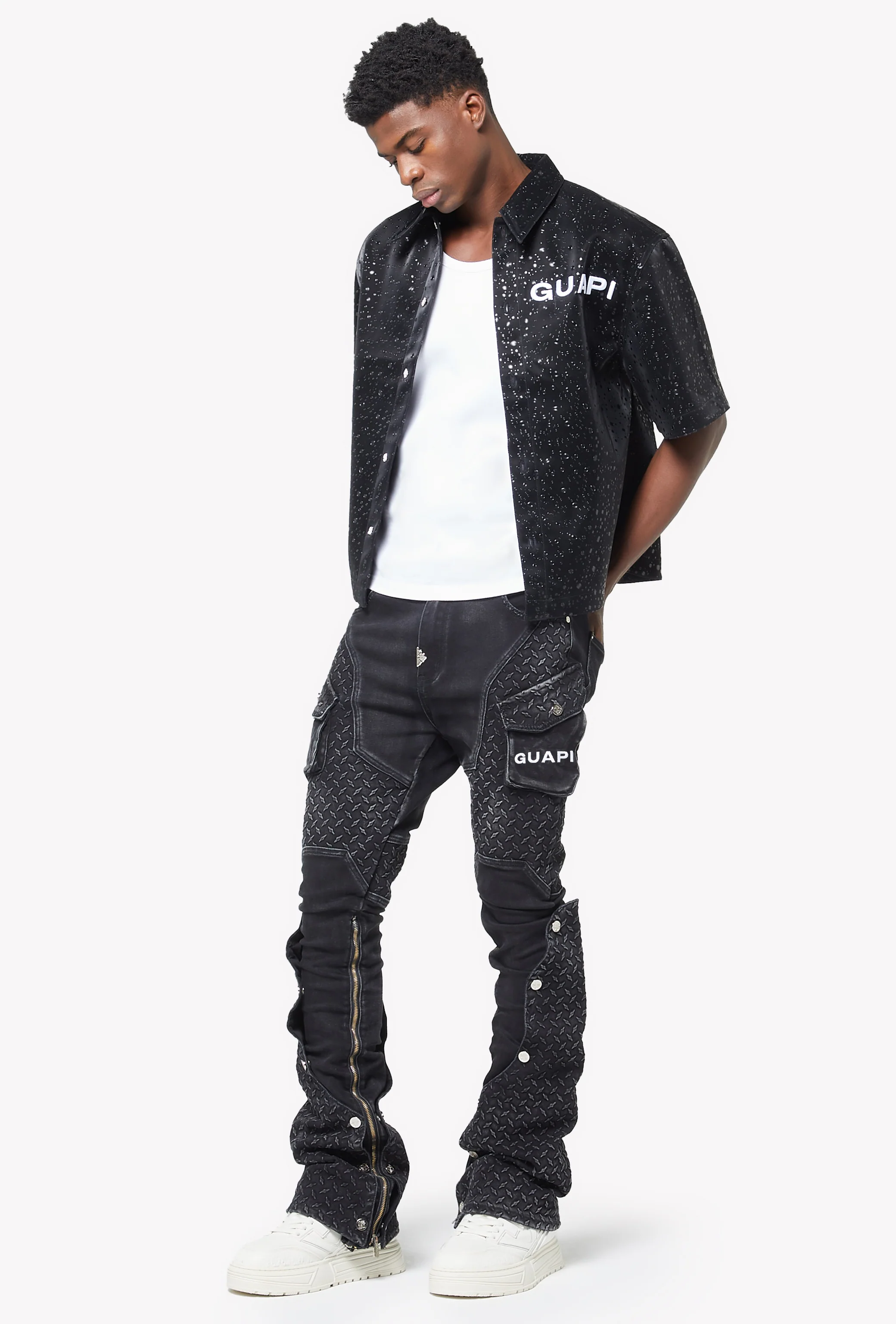 Vintage Black Steel Plate Denim - Image 9