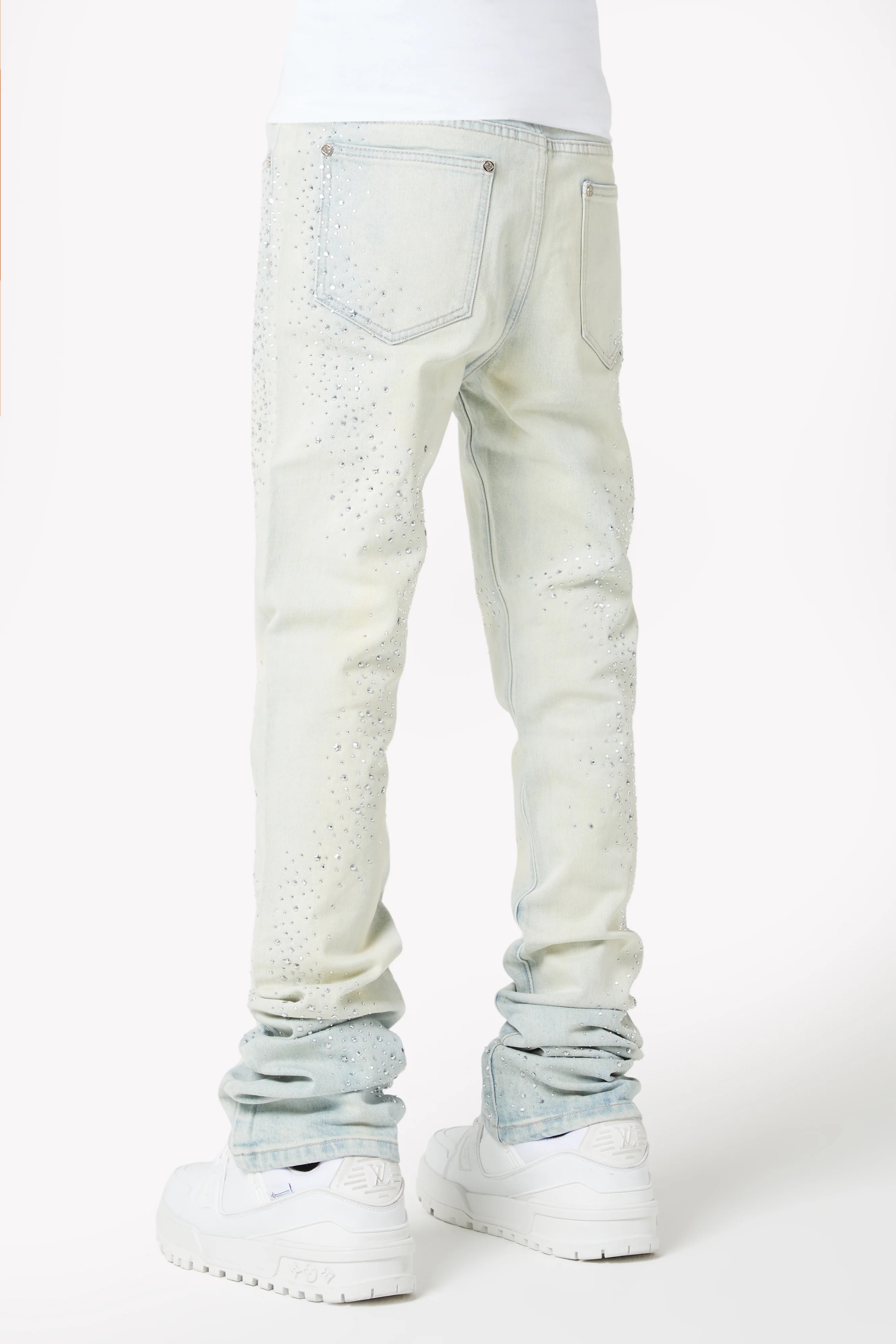 Vintage Blue Starry Sky Denim - Image 3