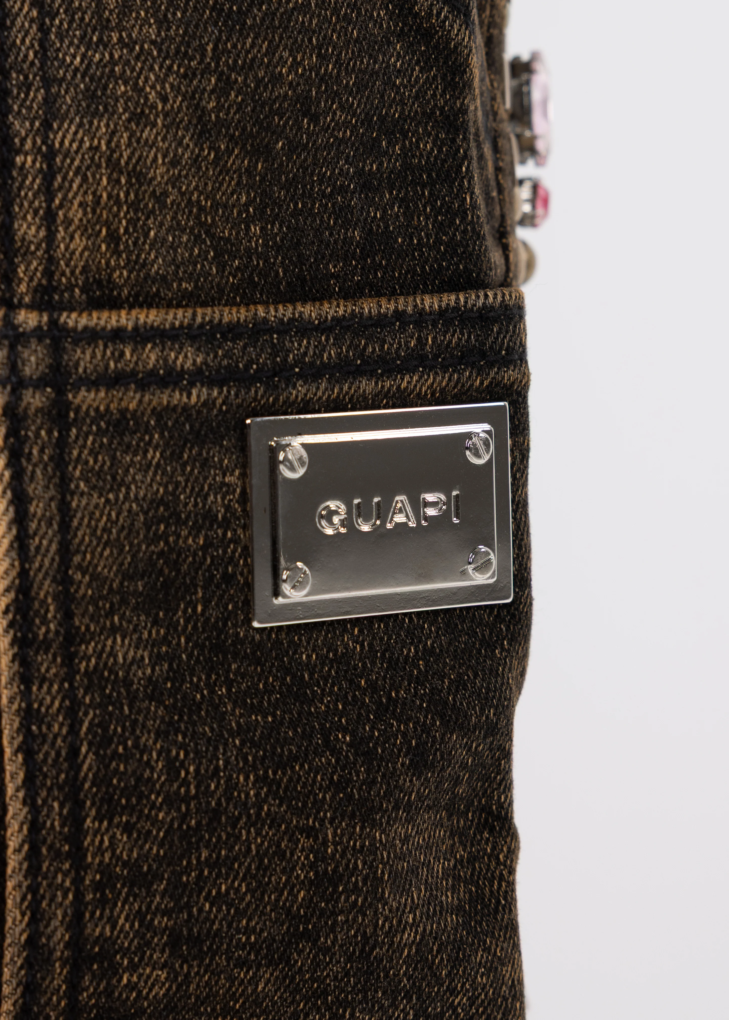 Vintage Brown Spider Denim - Image 7