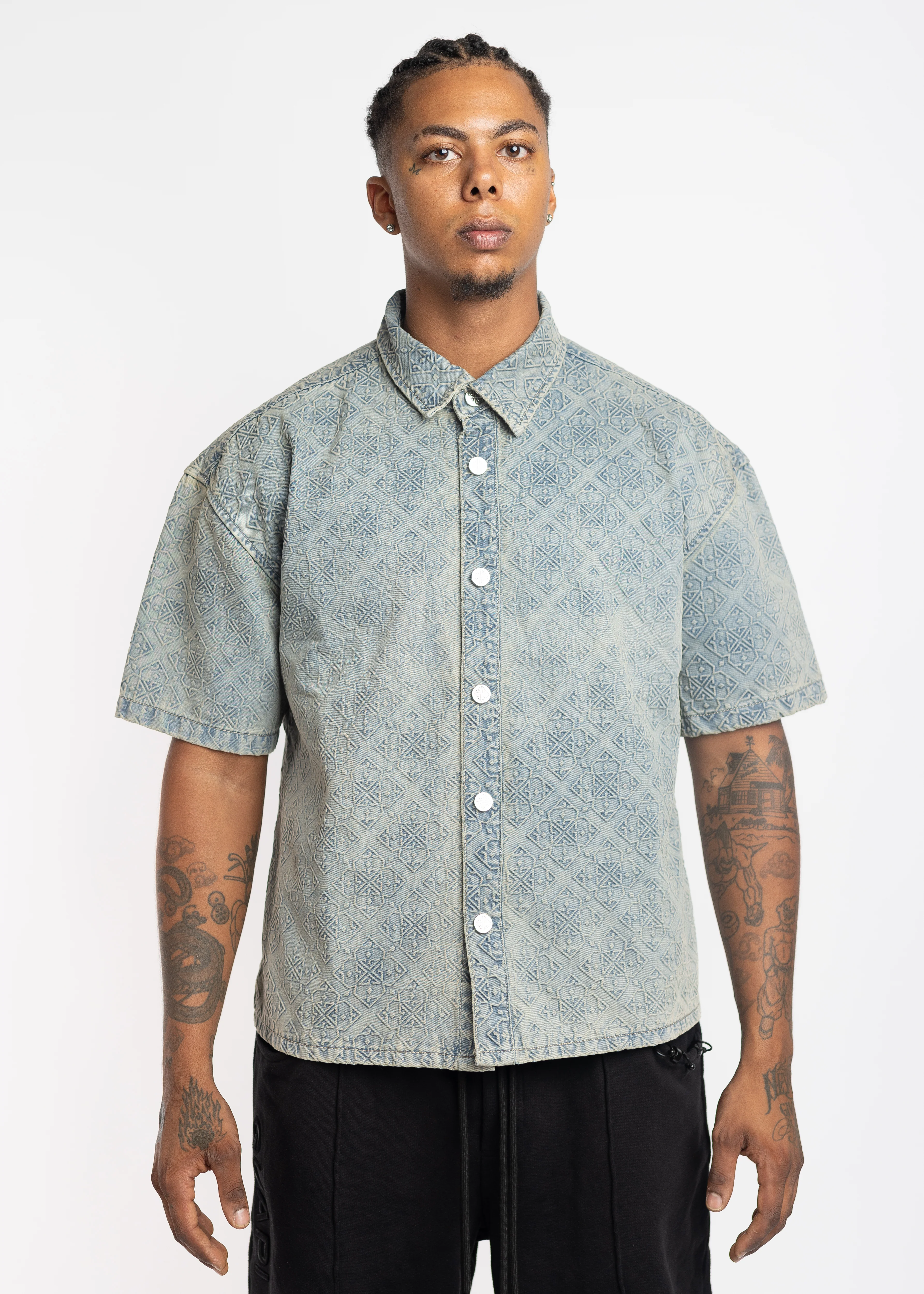 Vintage Blue Denim Shirt - Image 4