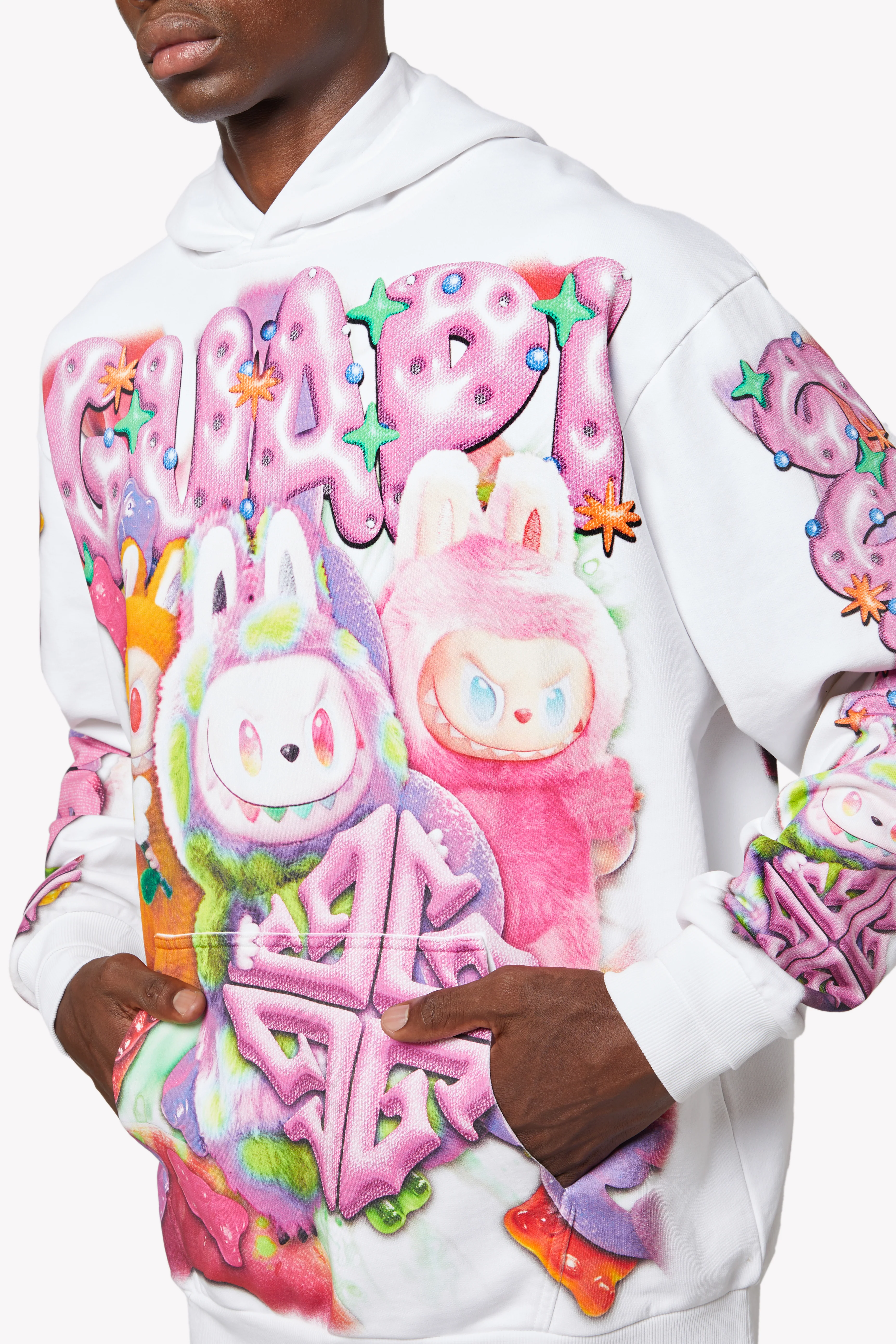 White Candy Riot Hoodie V2 - Image 11