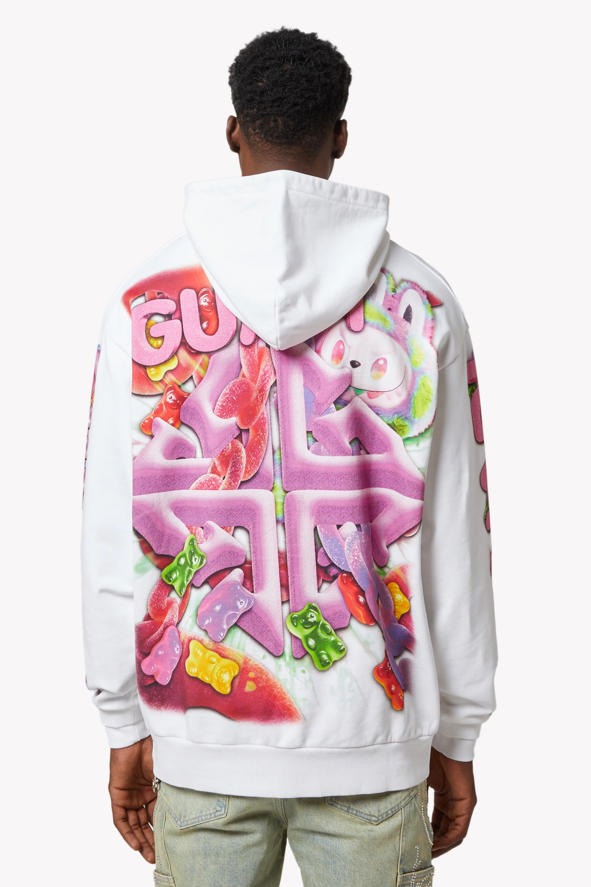 White Candy Riot Hoodie V2 - Image 5