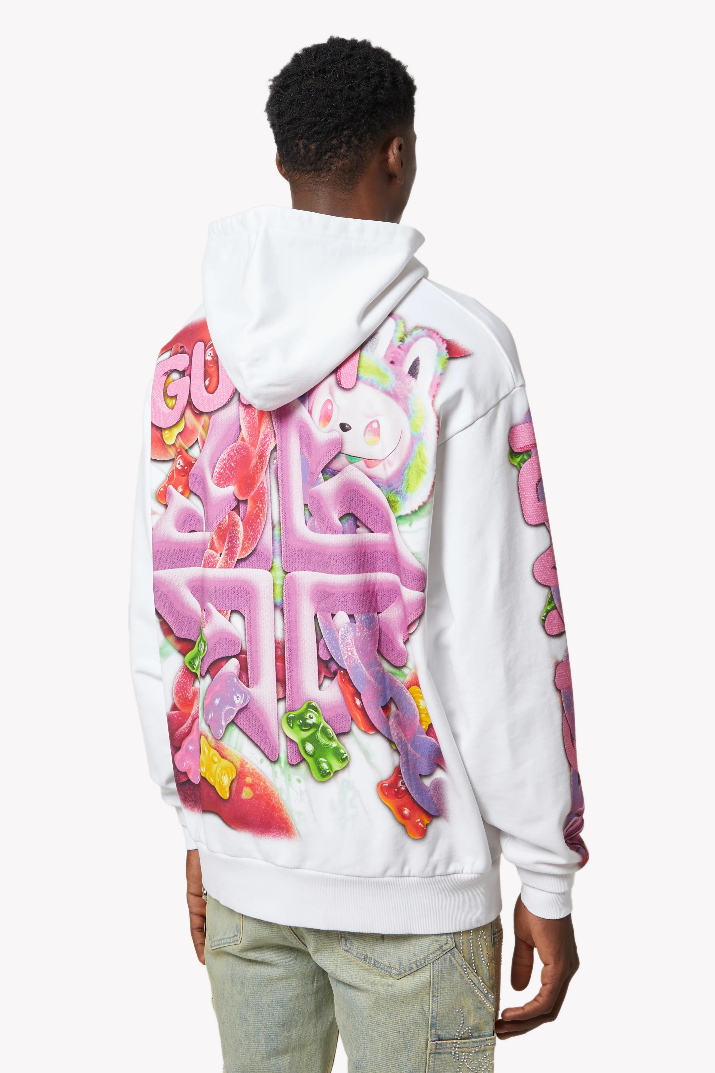 White Candy Riot Hoodie V2 - Image 6