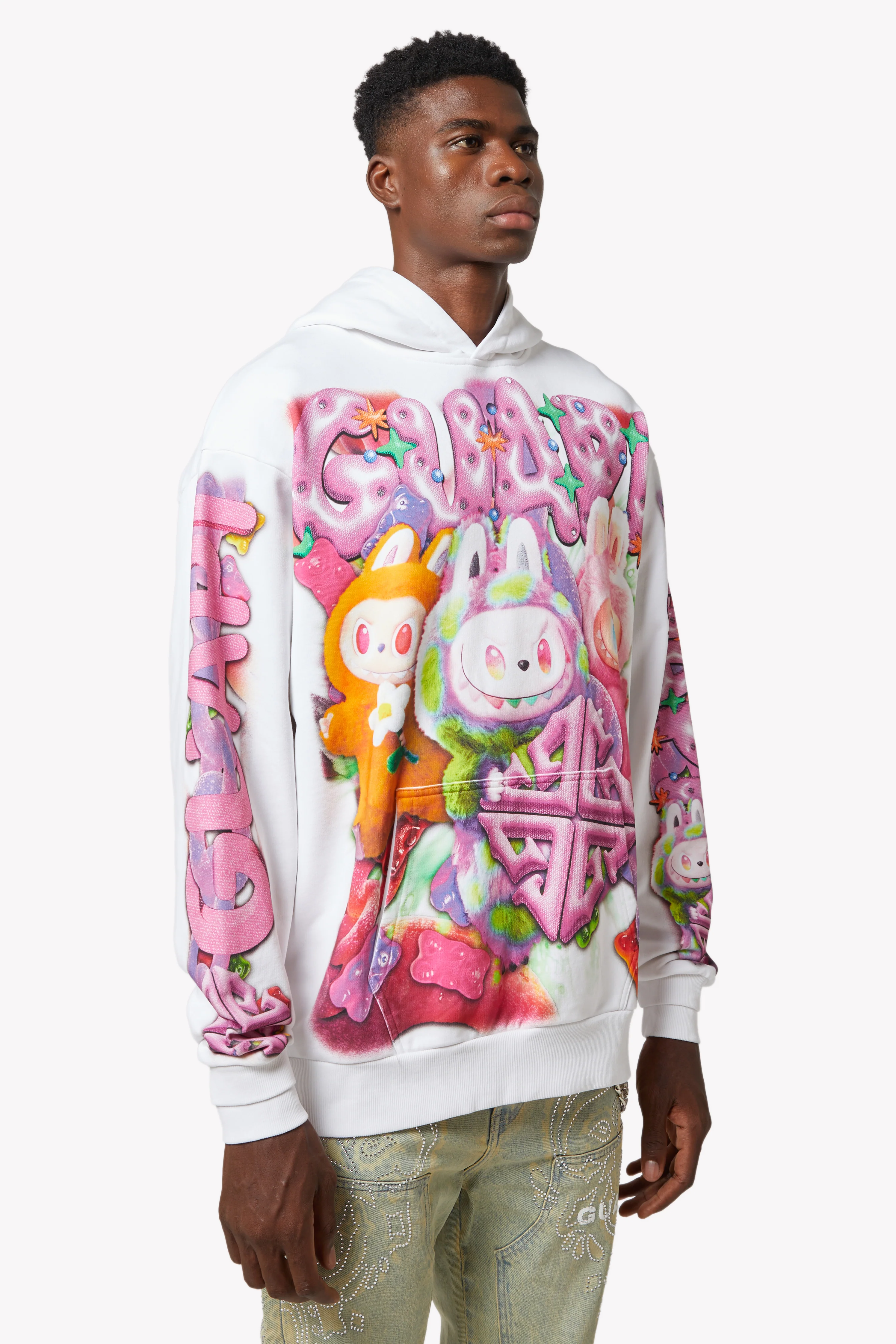 White Candy Riot Hoodie V2 - Image 8