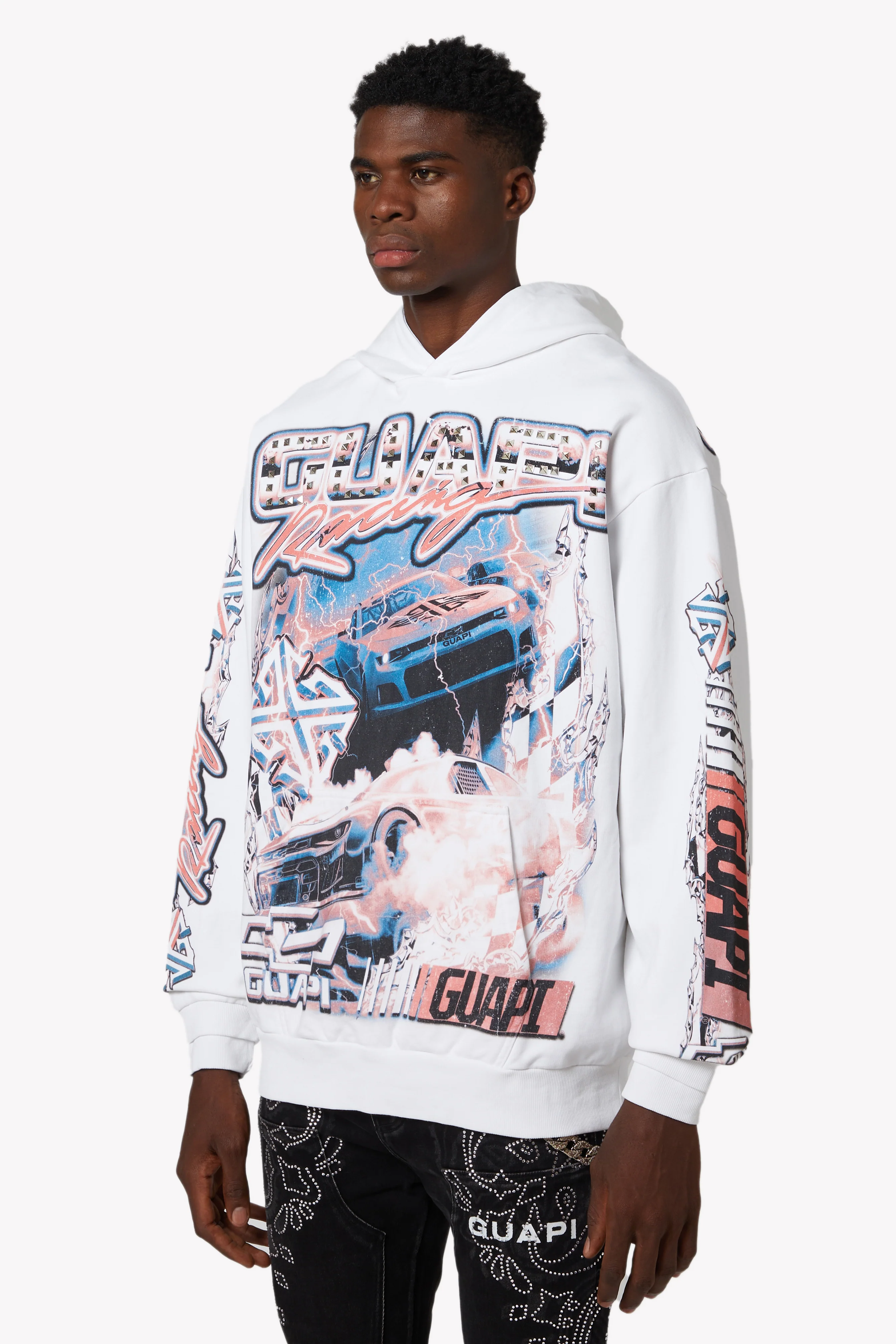 White Nitro Drift Hoodie V1 - Image 2